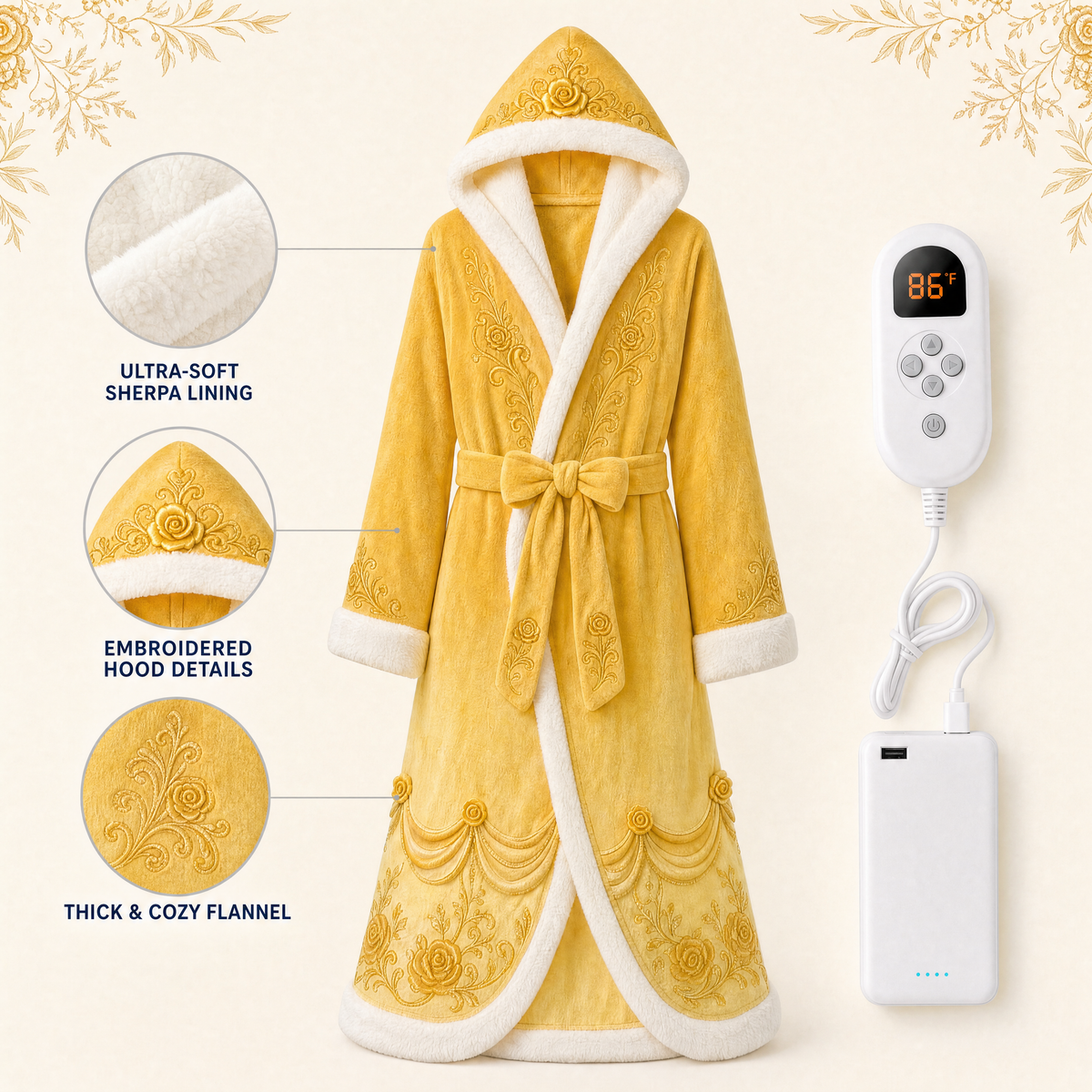 Cozy Crown Heated Robe
