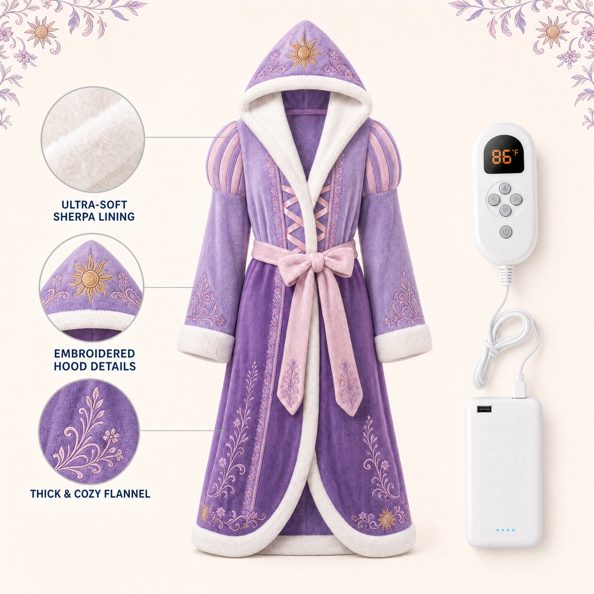 Cozy Crown Heated Robe
