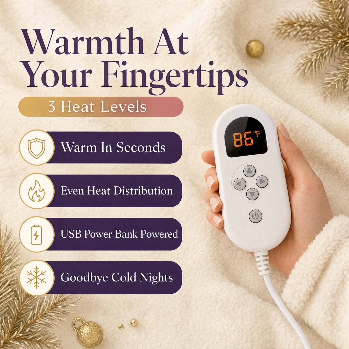 Cozy Crown Heated Robe