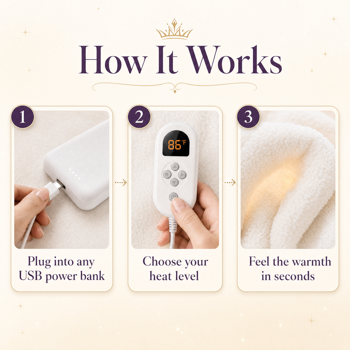 Cozy Crown Heated Robe